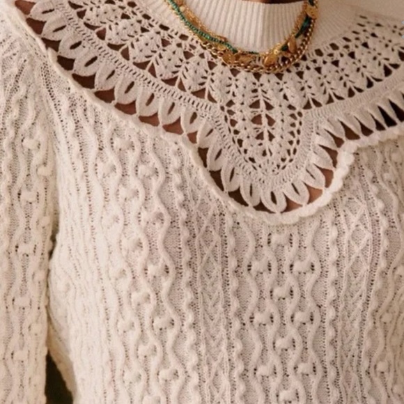 NWOT Sézane Alessandro Jumper in Cream - Size Medium - Picture 3 of 3